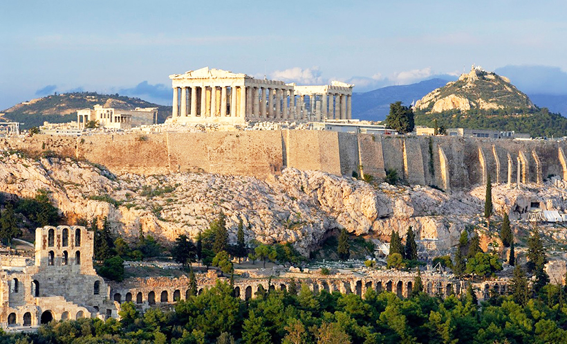 Вид на Акрополь