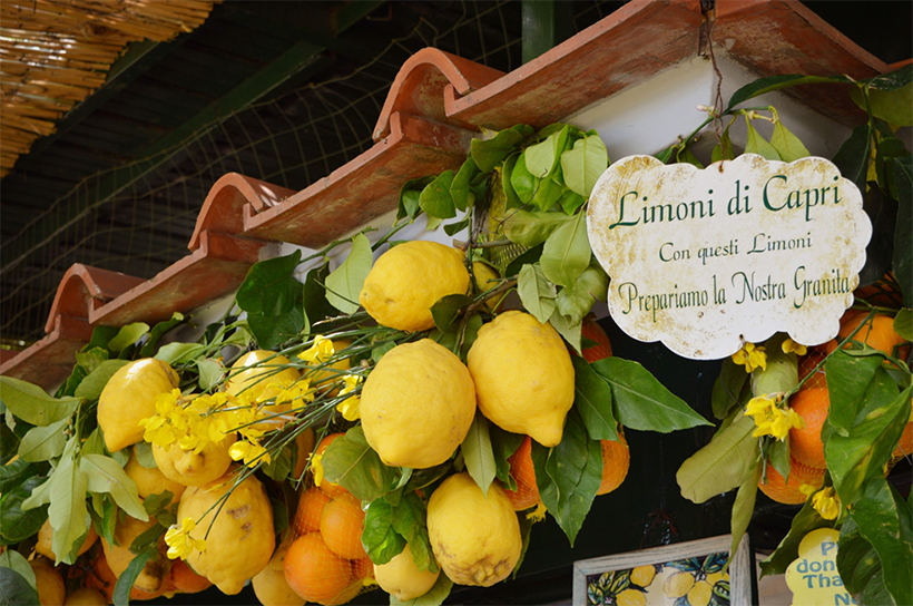 Лавка с лимонами, апельсинами и Лимончелло