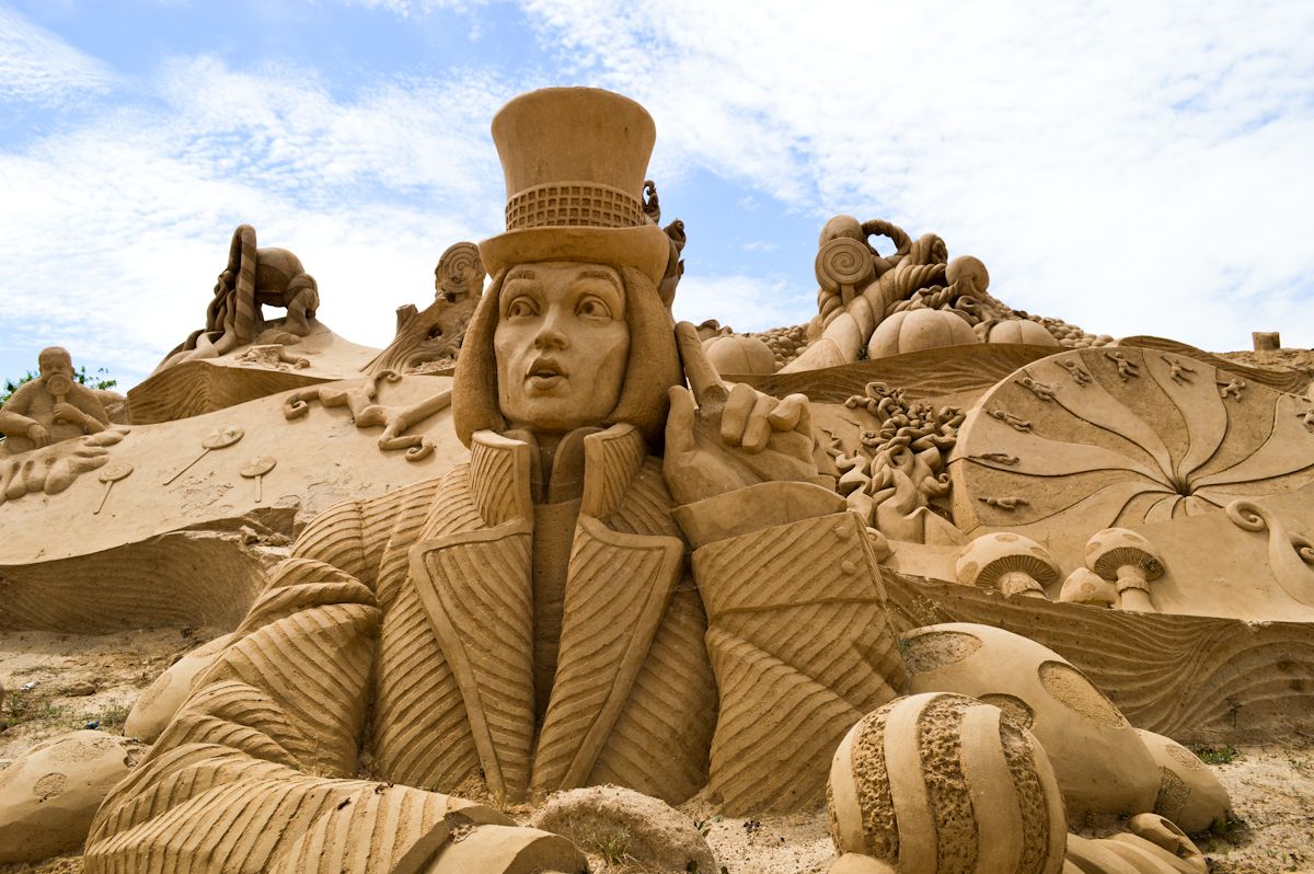 Міжнародний фестиваль скульптур з піску. Португалия