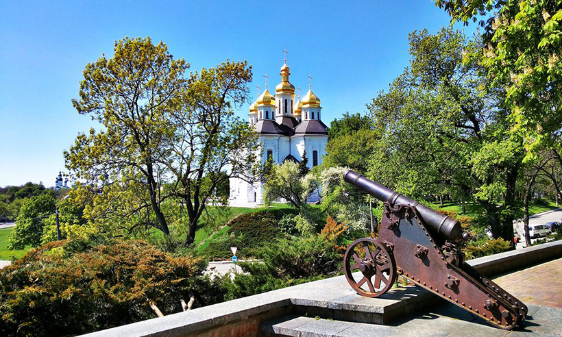 Чернигов. Вал, Детинец. Екатерининская церковь