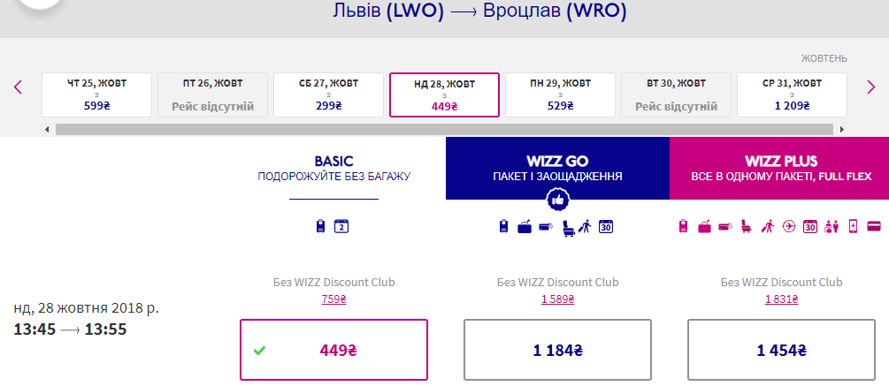 квиток Wizz Air