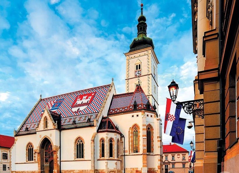 Загреб. Церковь святого Марка