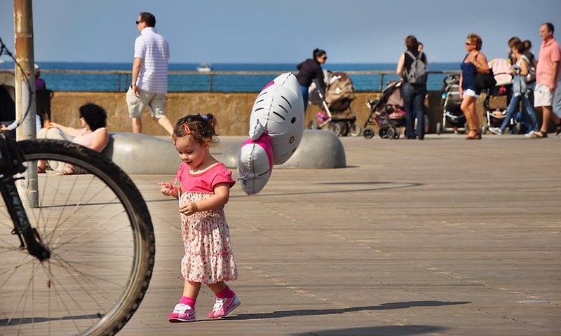 Дети, порт, Тель-Авив