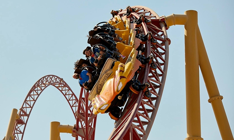 Аттракционы в парке IMG Worlds of Adventure