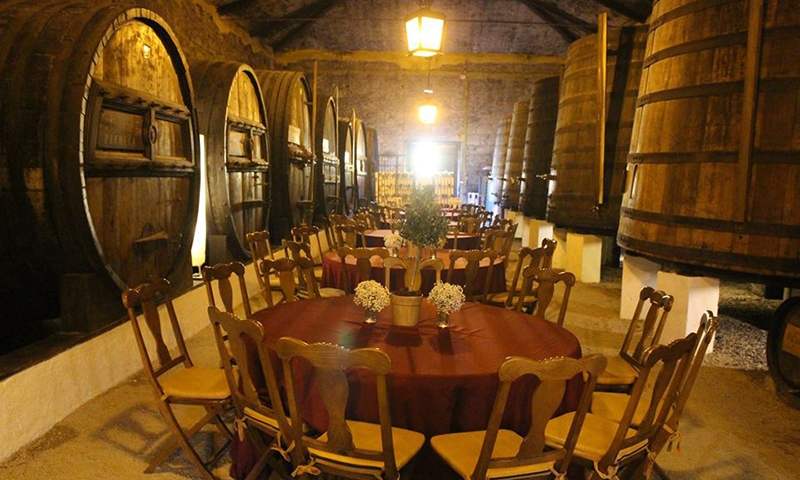 Зал для дегустации вина в Дору
