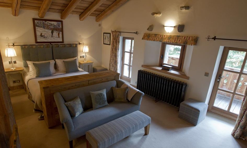 Спальня в Chalet du Crêt