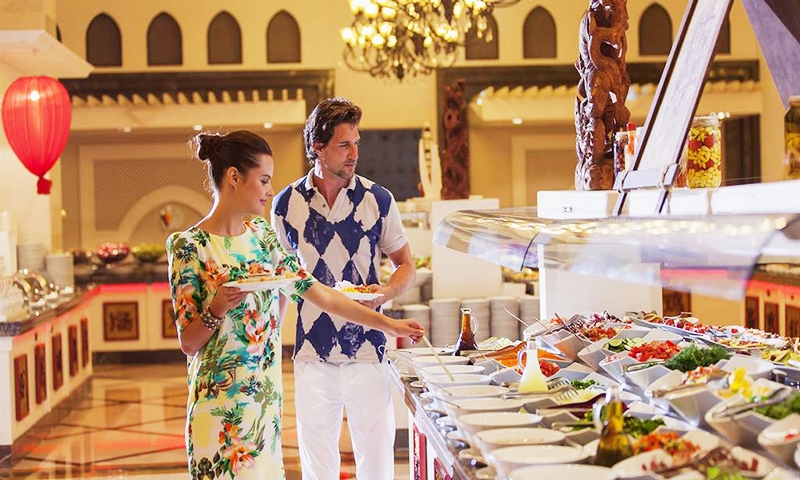 Шведский стол в отеле Gural Premier Tekirova