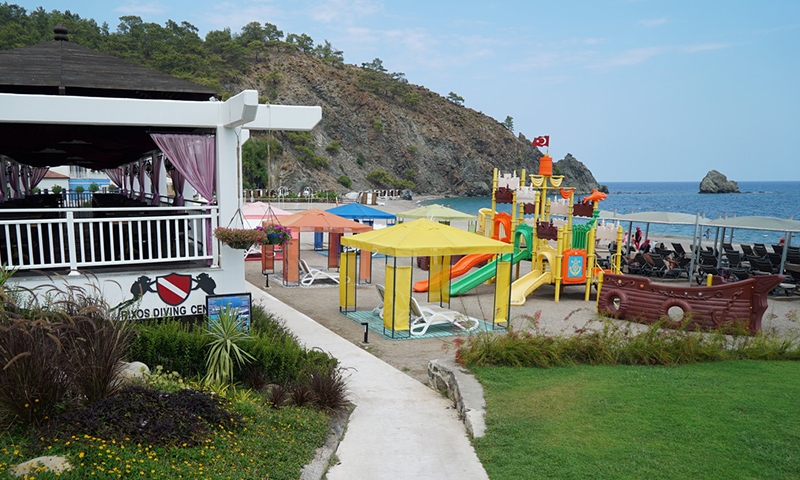 Пляж отеля Rixos Premium Tekirova