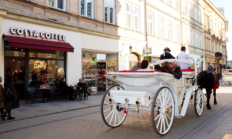 Прогулка на карете в Кракове
