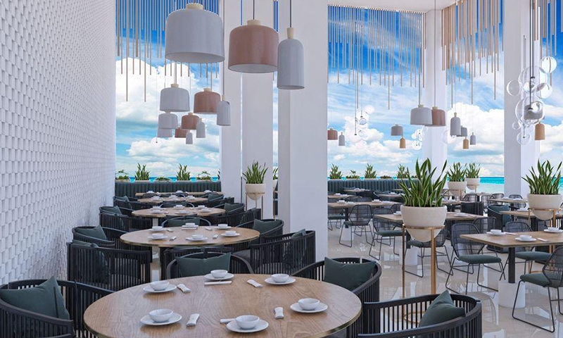 Ресторан в отеле Nissiblu Beach Resort