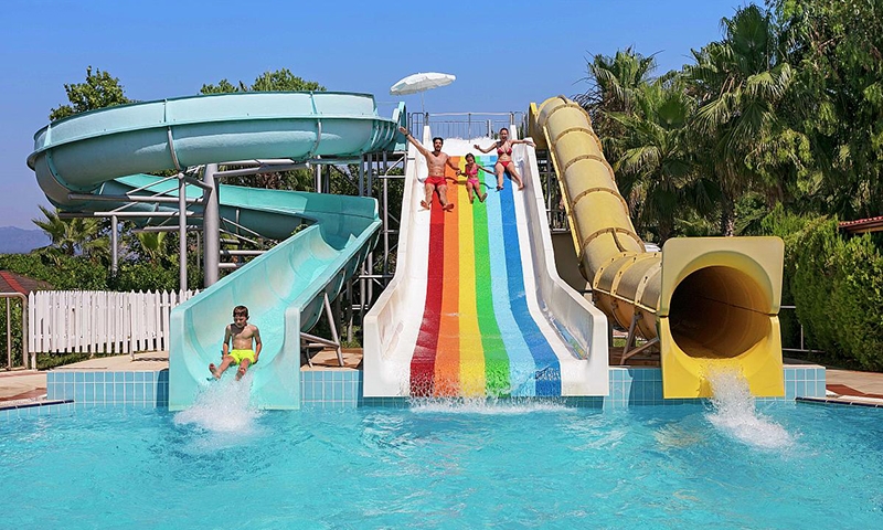 Водные горки в Club Tuana Fethiye