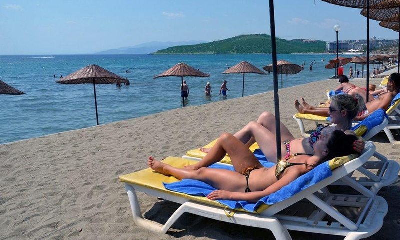 Пляж отеля KUSTUR CLUB HOLIDAY VILLAGE