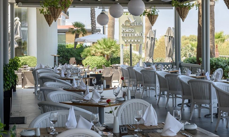 Ресторан в Aquila Porto Rethymno