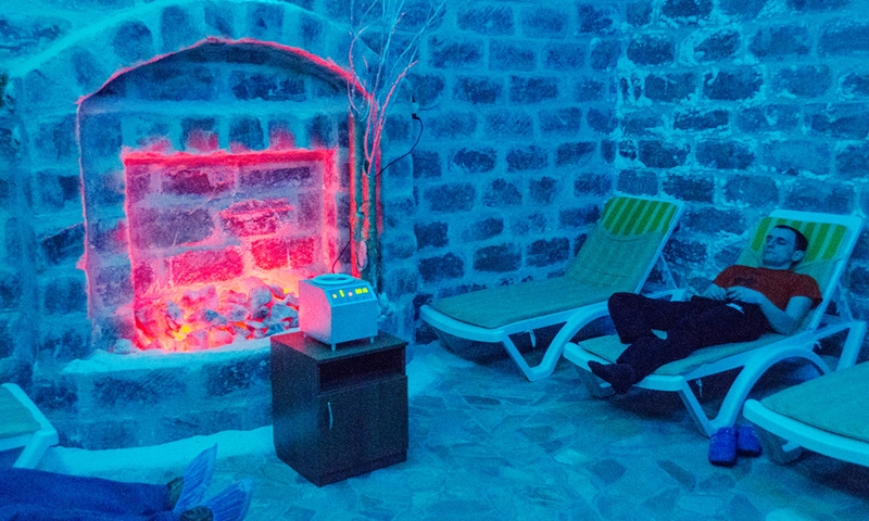 Соляная комната в санатории Арктика