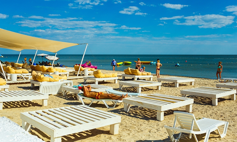 Пляж в отеле White House