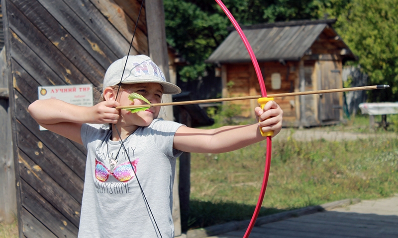 Развлечения в парке Киевская Русь