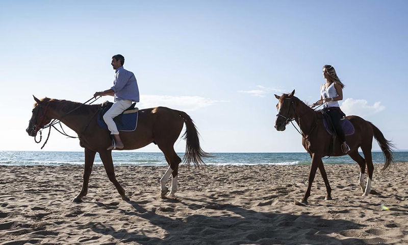 Конная прогулка в Aldemar Royal Olympian Luxury Resort & Spa 5*