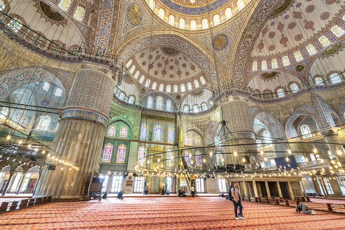 мечеть Султанахмет внутри