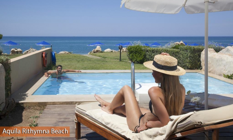 Номер с бассейном в Aquila Rithymna Beach