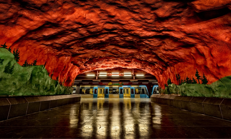 Метро в Стокгольме