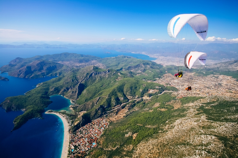 Полет на параплане в Фетхие, Мугла