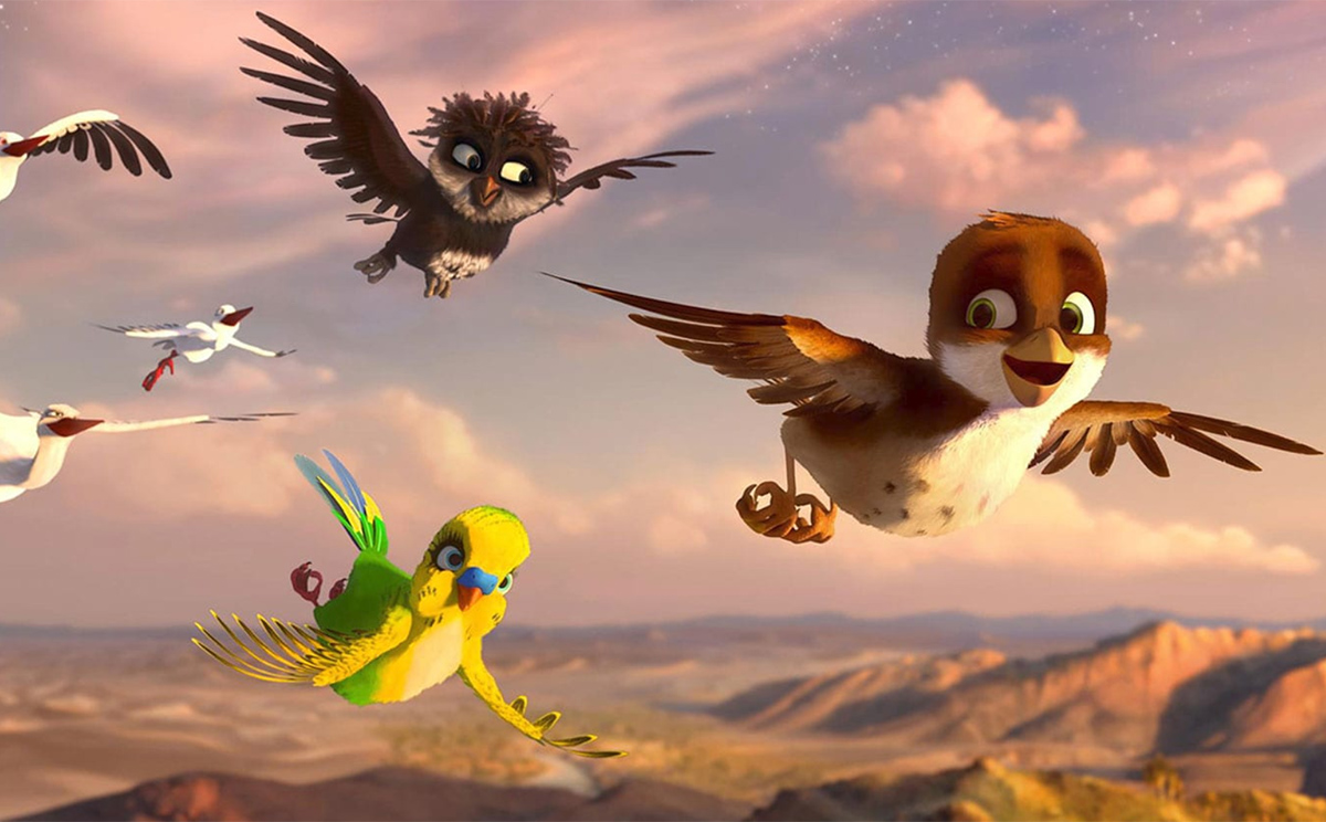 Трио в перьях