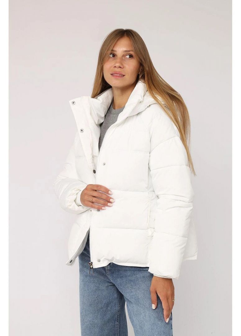 Елегантна біла зимня жіноча куртка Yuki